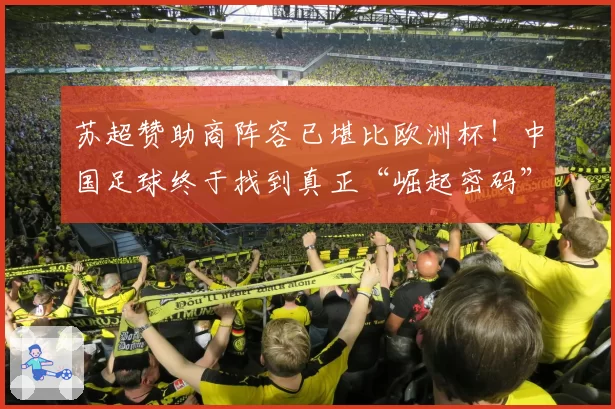 苏超赞助商阵容已堪比欧洲杯！中国足球终于找到真正“崛起密码”